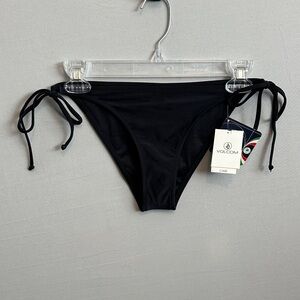 Volcom Classic Black Bikini Bottom with Side Ties